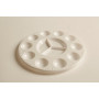 Artino Palette plastique ronde blanche 11 compartiments