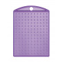Pixelhobby Porte-clés/Médaillon Violet Transparent 3x4cm - 1 pce