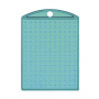 Pixelhobby Porte-clés/Médaillon Turquoise Transparent 3x4cm - 1 pce