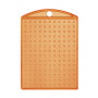 Pixelhobby Porte-clés/Médaillon Orange Transparent 3x4cm - 1 pce