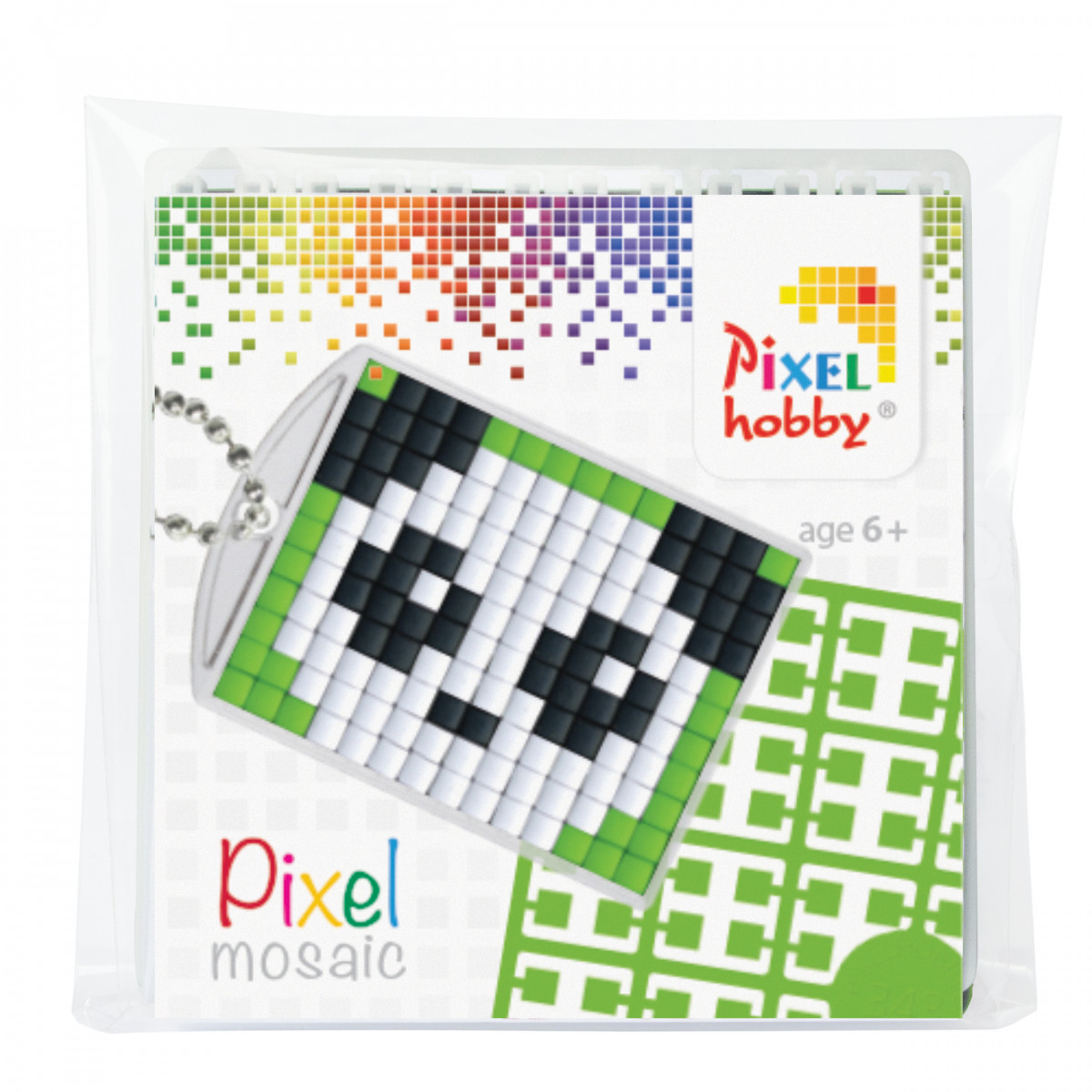 Kit pixel cadeau panda - Kit Cadeau Pixelhobby 1 plaque