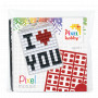 Pixelhobby Kit Porte-clés Coffret Cadeau I Love You 3x4cm