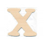 Lettre en bois X 10x0.4cm - 1 pièce