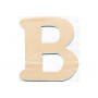 Lettre en bois B 10x0,4cm - 1 pce