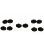 Infinity Hearts Yeux de sécurité / Yeux Amigurumi Noir 9x12mm - 5 paires - Sans verrou de sécurité