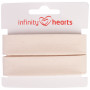 Infinity Hearts Ruban Sangle Coton 40/20mm 00 Blanc Cassé - 5m