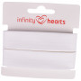 Infinity Hearts Ruban Sangle Coton 40/20mm 01 Blanc - 5m