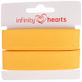 Infinity Hearts Ruban Sangle Coton 40/20mm 92 Jaune - 5m
