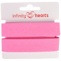 Infinity Hearts Ruban Sangle Coton 40/20mm 08 Rose - 5m