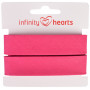 Infinity Hearts Ruban Sangle Coton 40/20mm 95 Fuchsia - 5m