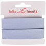 Infinity Hearts Ruban Sangle Coton 40/20mm 09 Bleu Clair - 5m