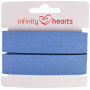 Infinity Hearts Ruban Sangle Coton 40/20mm 10 Bleu Denim - 5m