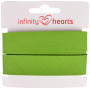 Infinity Hearts Ruban Sangle Coton 40/20mm 70 Vert Clair - 5m