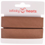 Infinity Hearts Ruban Sangle Coton 40/20mm 16 Marron - 5m