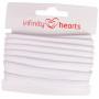 Infinity Hearts Ruban Passepoil Coton 11mm 01 Blanc - 5m