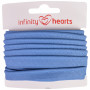 Infinity Hearts Ruban Passepoil Coton 11mm 10 Bleu Denim - 5m