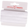 Infinity Hearts Elastique pliable 20mm 029 Blanc - 5m