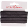 Infinity Hearts Elastique pliable 20mm 030 Noir - 5m