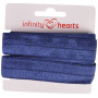 Infinity Hearts Élastique pliable 20mm 370 Bleu marine - 5m