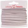 Infinity Hearts Ruban Passepoil Élastique 10mm 012 Gris - 5m