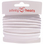 Infinity Hearts Ruban Passepoil Élastique 10mm 029 Blanc - 5m