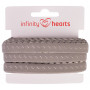 Infinity Hearts Dentelle Élastique 22/11mm 017 Gris - 5m