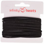 Infinity Hearts Cordon Alcantara 2mm 02 Noir - 5m