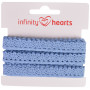 Infinity Hearts Ruban Dentelle Polyester 11mm 05 Bleu - 5m