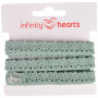 Infinity Hearts Ruban Dentelle Polyester 11mm 06 Gris - 5m
