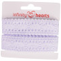 Infinity Hearts Ruban Dentelle Polyester 25mm 01 Blanc - 5m