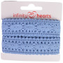 Infinity Hearts Ruban Dentelle Polyester 25mm 05 Bleu - 5m