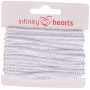 Infinity Hearts Cordon Anorak Polyester 3mm 01 Blanc - 5m