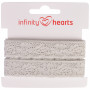 Infinity Hearts Ruban Dentelle Polyamide 20mm 72 Gris - 5m