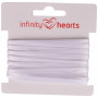 Infinity Hearts Ruban Satin Double Face 3mm 029 Blanc - 5m