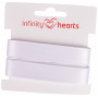 Infinity Hearts Ruban Satin Double Face 15mm 029 Blanc - 5m