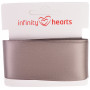 Infinity Hearts Ruban Satin Double Face 38mm 017 Gris - 5m