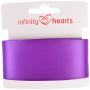 Infinity Hearts Ruban Satin Double Face 38mm 465 Pourpre - 5m