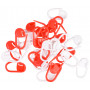 Infinity Hearts Marqueurs de mailles Rouge/Blanc 22mm - 30 pcs