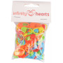Infinity Hearts Marqueurs de Maille Couleurs Assorties 22mm - 100 pces