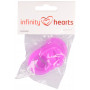 Infinity Hearts Adaptateur Porte-Sucette/Chaîne de Tétine Pourpre 5x3cm - 5 pces