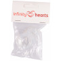 Adaptateur de chaîne de sucette Infinity Hearts Transparent 5x3cm - 5 pcs