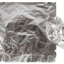 Feuille de métal imitation, feuille 16x16cm, 25 feuilles, argent