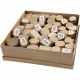 Petites boîtes, H: 3 cm, d 4-6 cm, 144 pièce/ 1 Pq.