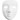 Masque visage , blanc, H: 17,5 cm, L: 14 cm, 12 pièce/ 1 Pq.