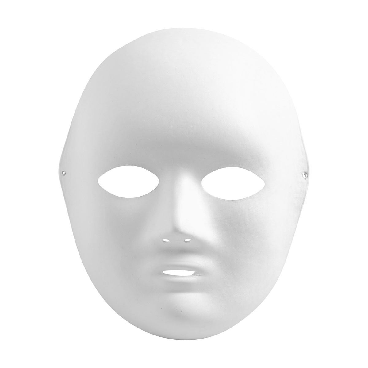 Lot de 12 masques blancs en plastique à décorer, peindre - taille enfant,  18x14cm - avec élastiques | Piccolino