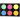 Gouache - Assortiment, couleurs néons, H: 16 mm, d 44 mm, 1 Pq.