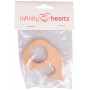 Infinity Hearts Anneau de bois Baleine 8x5cm