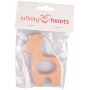 Infinity Hearts Anneau de bois Girafe 11x5,5cm