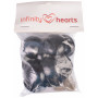 Infinity Hearts Yeux de sécurité / Yeux Amigurumi Noir 35mm - 5 paires