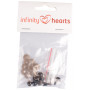 Infinity Hearts Yeux de sécurité / Yeux Amigurumi Or 8mm - 5 paires